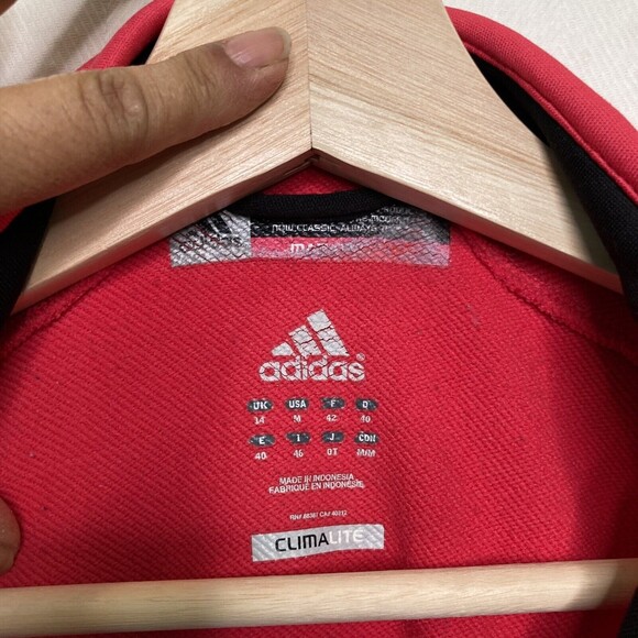 Adidas Climalite Women’s Running Track Jacket Pink Black Green Pockets Size M - Picture 12 of 12